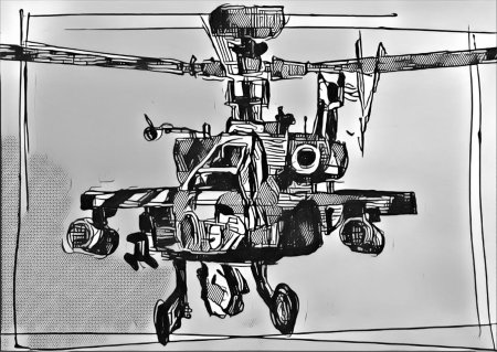Вертолёт Апач чертежи