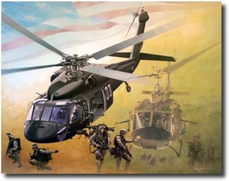 Американский вертолет арт