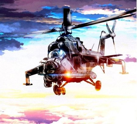 Боевой вертолёт ми-28 арт