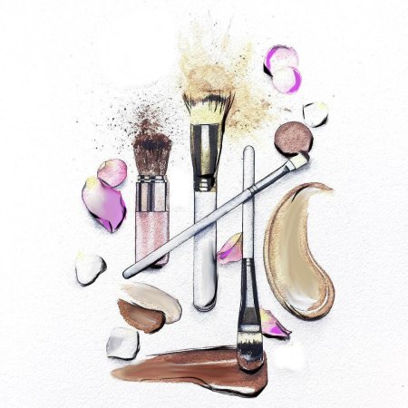 Акварельные кисти для макияжа