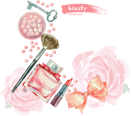 Мультяшная девушка с косметикой