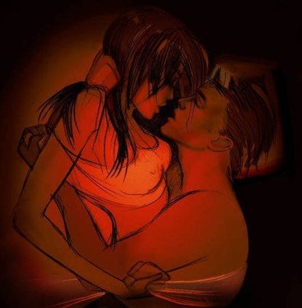 Аниме страсть в постели