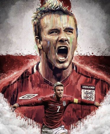 Дэвид Бекхэм в футболе арт