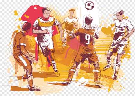 Футболисты Графика арт