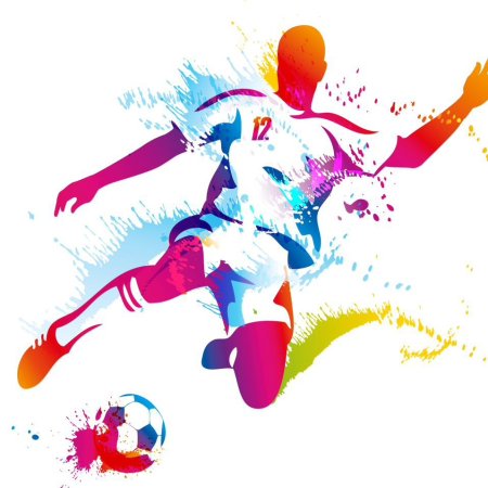 Футболист вектор