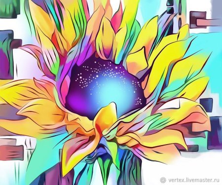 Поп арт цветы