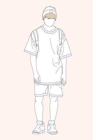 Наброски БТС В полный рост