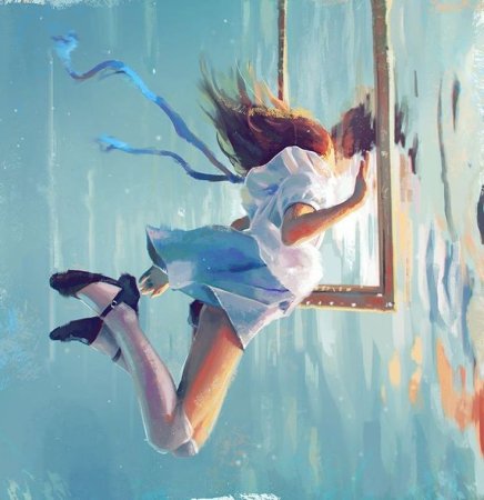 Девушка мечтает арт