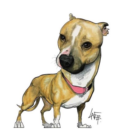 Стафф акварелью