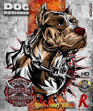 Тату Чикано питбуль