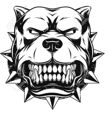 Тату собака эскизы