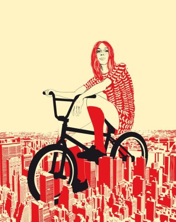 Велосипед в иллюстраторе