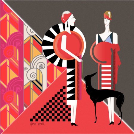 Стиль ар деко Графика