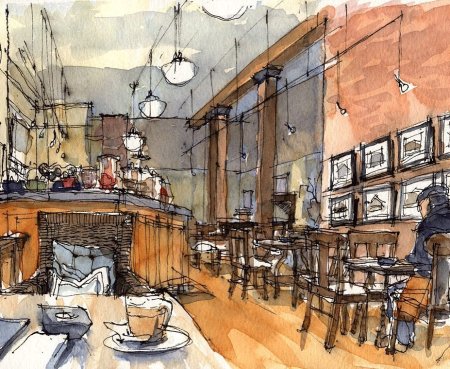 Зарисовки в кафе