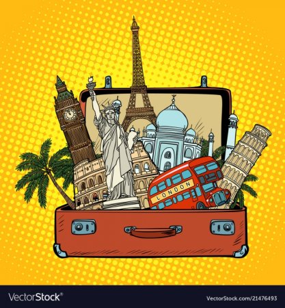 Pop Art с чемоданом
