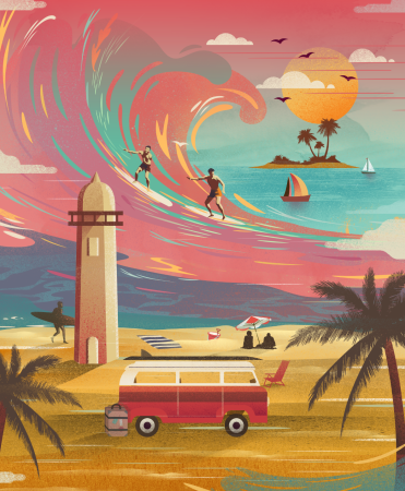 Путешествие иллюстрация