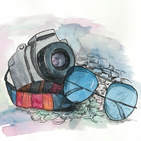 Путешествие акварель