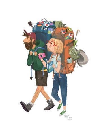 Путешественник рисунок