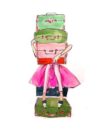 Чемодан рисунок