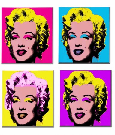 Портрет Мерлин Марло попарт