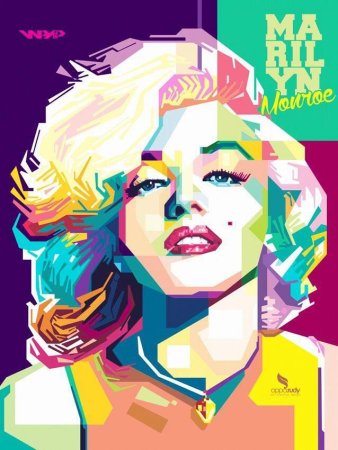 Мерлин Монро арт чб