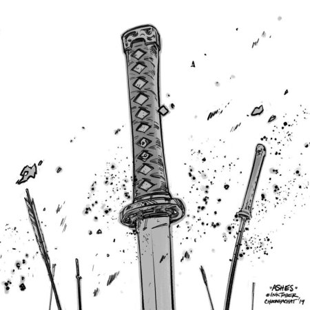 Эскиз катаны