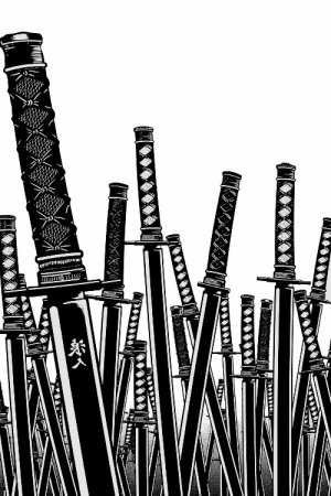 Самурайский меч эскиз