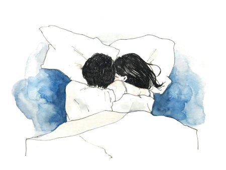 Любовь акварель