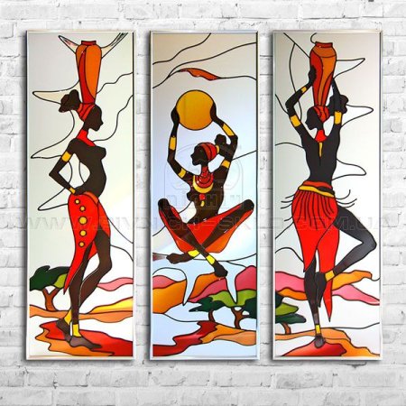 Витраж триптих