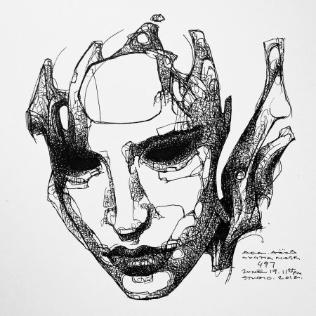 Маска венецианская дама