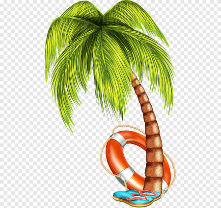 Пальма с кокосами арт