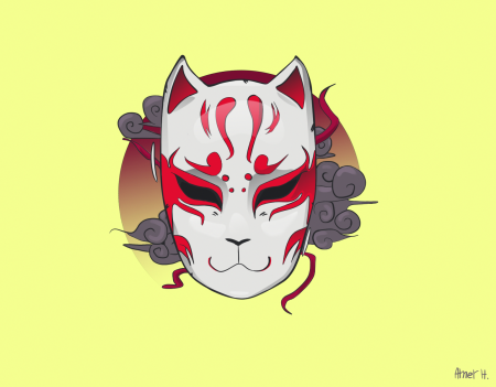 Референс маски сбоку