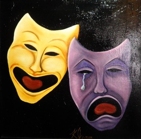 Девушка в маске арт