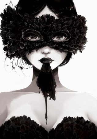 Театральные маски акварель