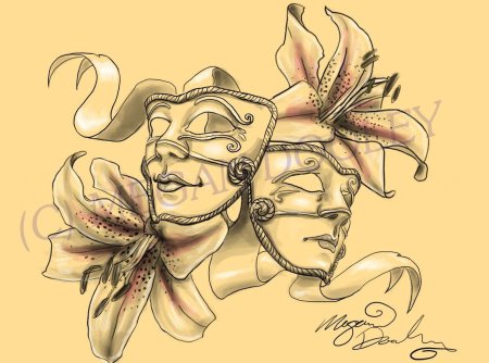 Набросок маски для лица