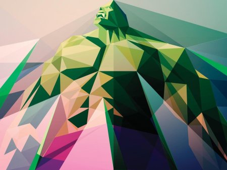 Polygonal Landscape Paintings by Laura Bifano