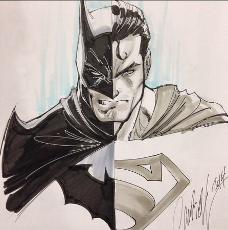 Бэтмен карандашом