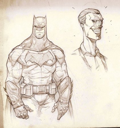 Скетчи супергероев