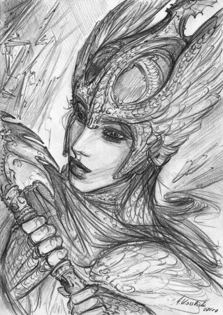 Валькирия эскиз