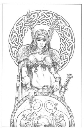 Валькирия тату Марвел