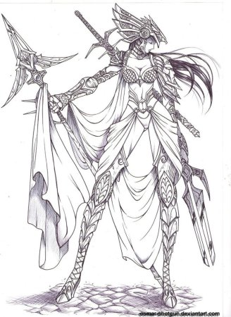 Валькирия карандашом