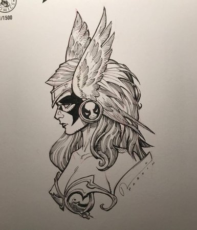 Викинг девушка на троне