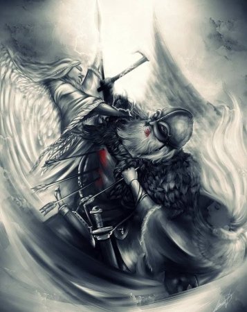 Раскраски скандинавских богов Валькирия