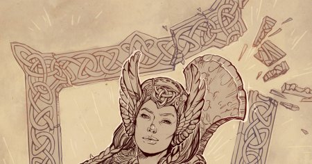 Валькирия тату эскиз