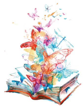 Бабочка вылетающая из книги