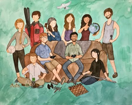 Картины с группой людей