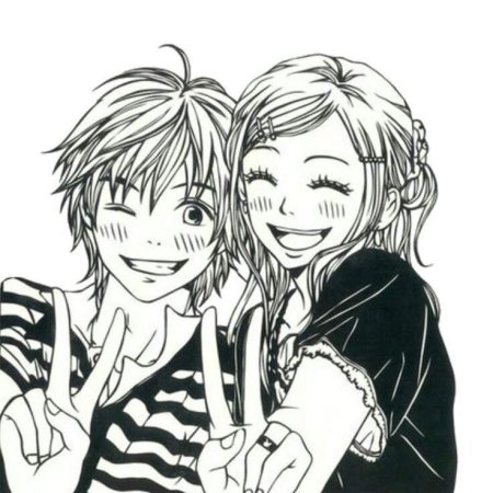 Аниме мальчик и девочка друзья