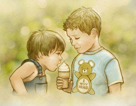 Сэм и Дин дети арт