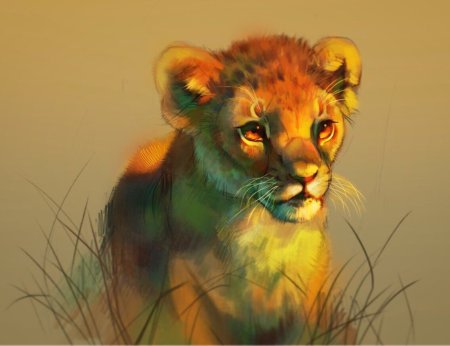Король Лев акварель