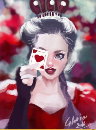 Веселая девушка арт